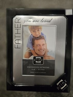 Prinz 'Father - You Are Loved' Silver Photo Frame